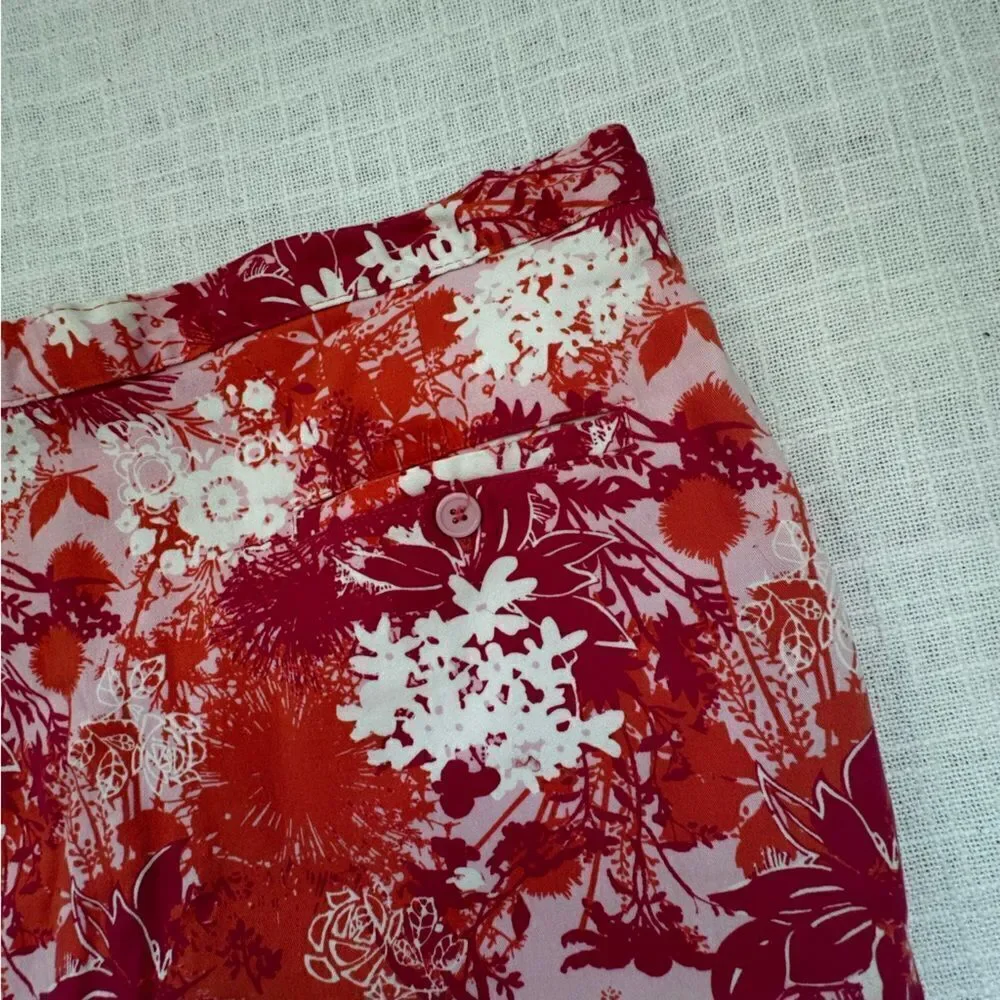 AW Golf by Allyson Whitmore Floral Cotton Skort Golf Athletic SZ 16P